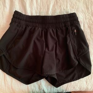 Black lululemon tracker shorts